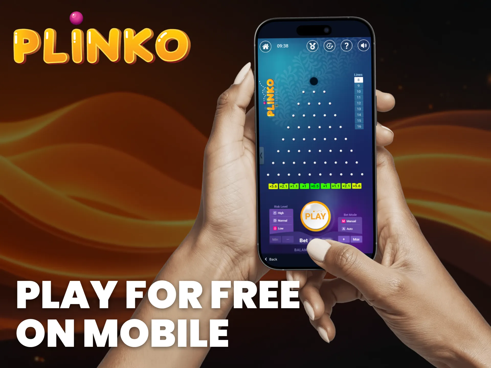 Play Plinko for free on mobile devices anywhere in Africa.